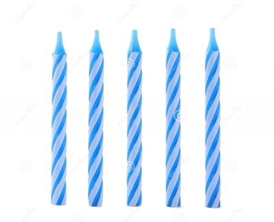 10Pcs Blue Candles