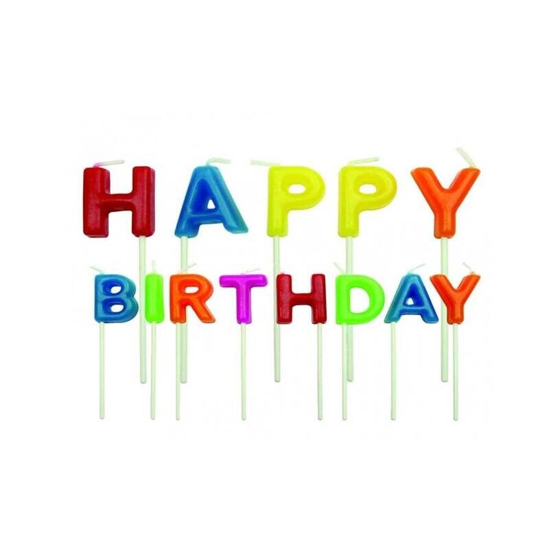 Happy Birthday Multi Colours Candles