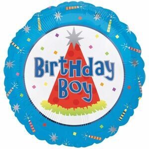 Birthday Boy 18"Foil Balloon Including Helium & Weight