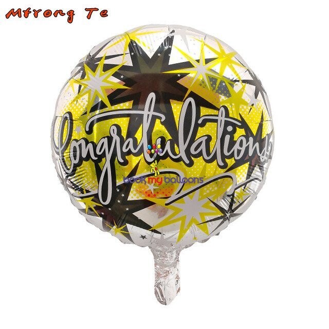Congratulation 18"Foil Balloon Including Helium & Weight