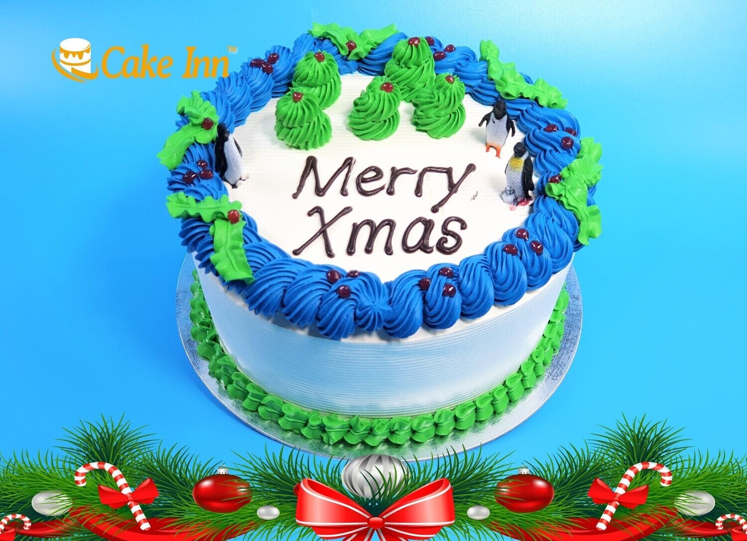 Penguin Christmas Cake R132