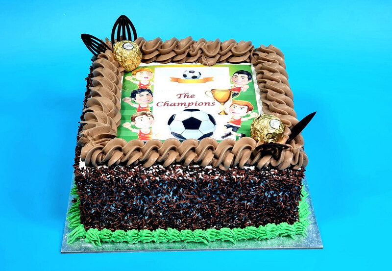 Chocolate Theme Football Cake Chocolate Theme Football Cake