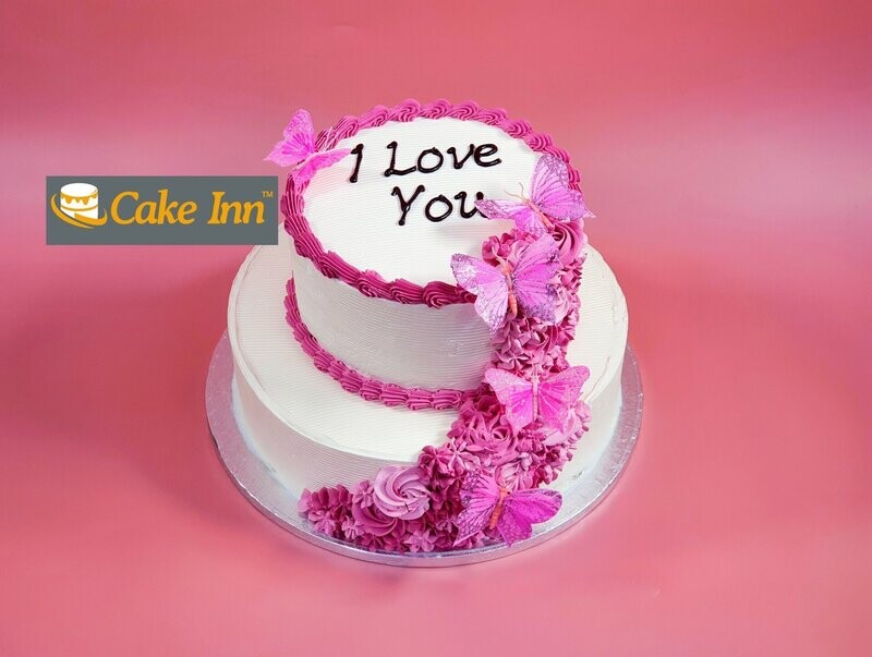 Butterfly Two Tier Cake