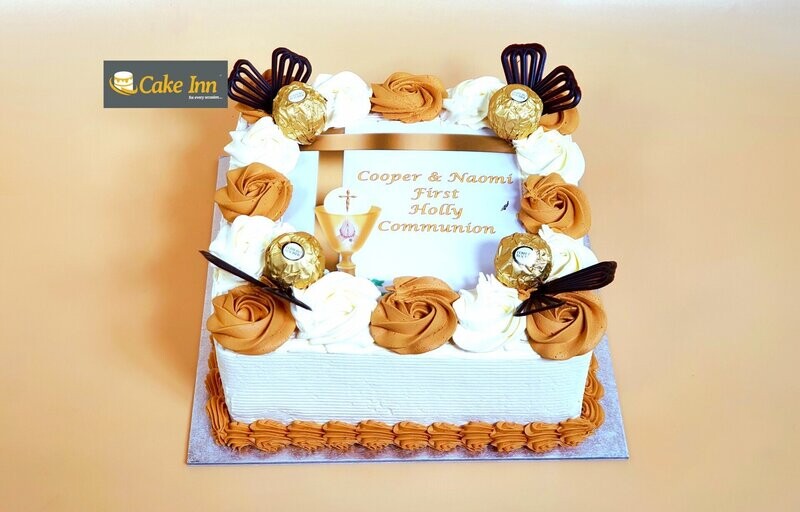 Holy Communion Christening cake S376