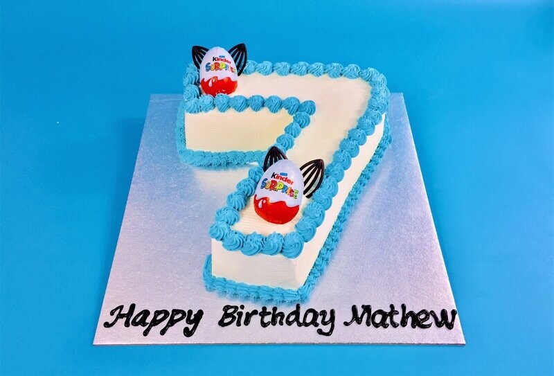Kinder Surprise Egg  Number Birthday cake N524