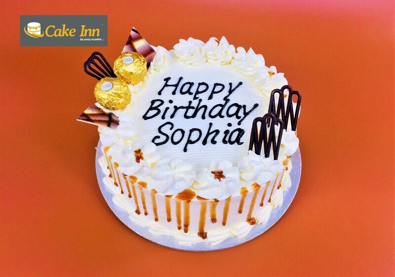 Click & Collect Caramel Theme Cake