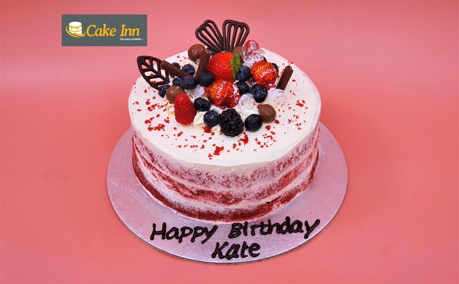 Naked Red Velvet Birthday Cake RV84