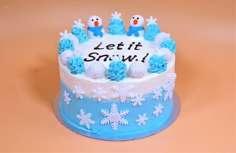 Winter Wonderland  Snowflake Christmas Cake R163 Winter Wonderland  Snowflake Christmas Cake R163