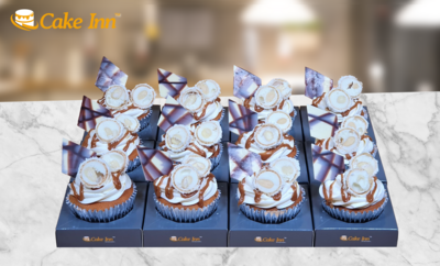 Millionaires Caramel Cupcakes With Raffaello Toppings CC11