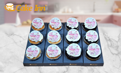 Pink Baby Shower Cupcakes CC26