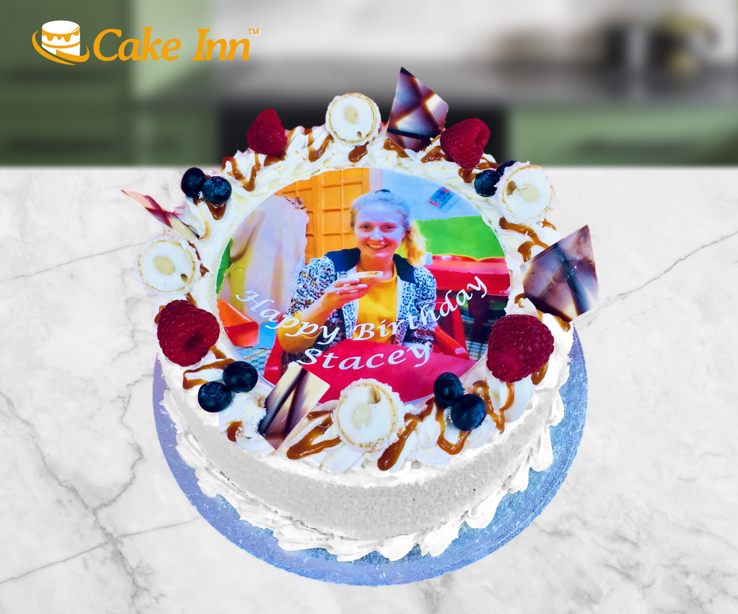 Coconut Caramel Photo Cake