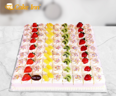 Celebration Fresh Fruit Slice Platter or Party Cake