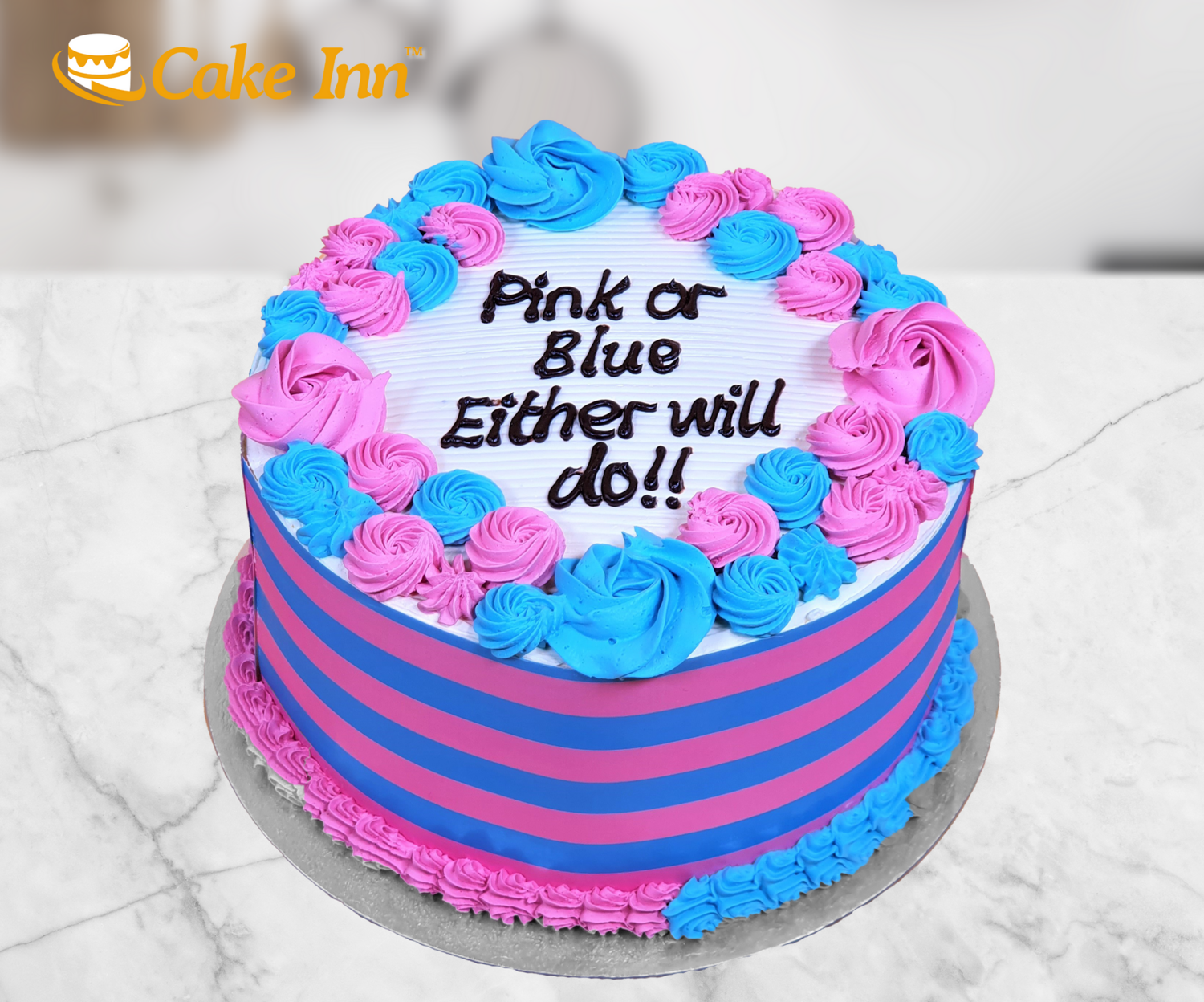 Gender Reveal Baby Shower Cake R155