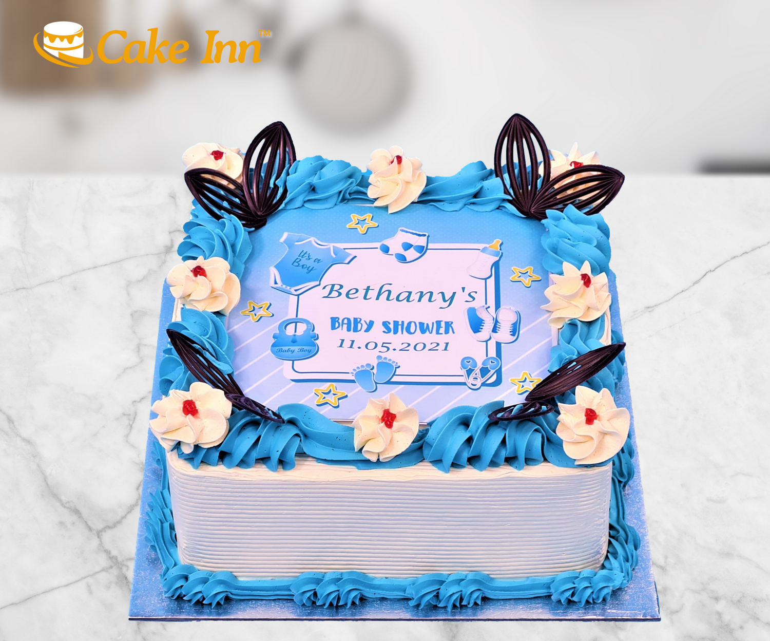 New Born Baby Shower Cake