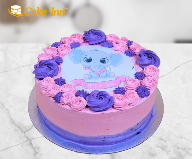 New Born Baby Shower Its A Girl Cake R154 New Born Baby Shower Its A Girl Cake R154