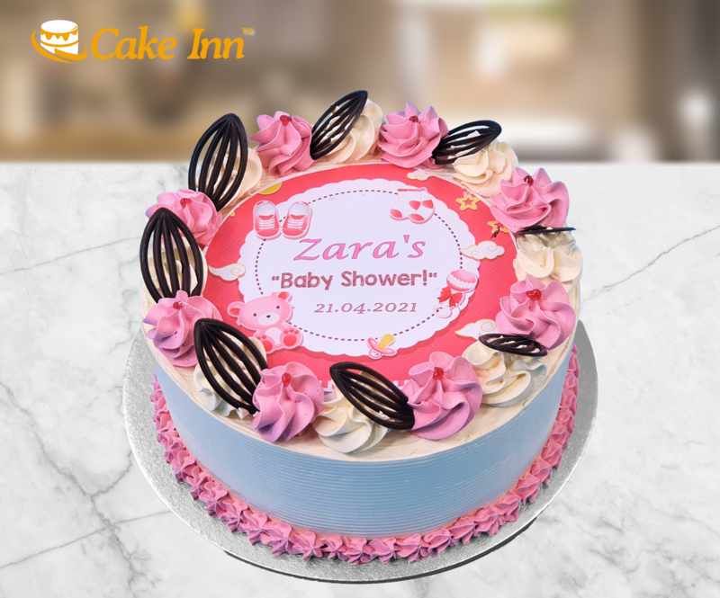 New Born Baby Shower Cake