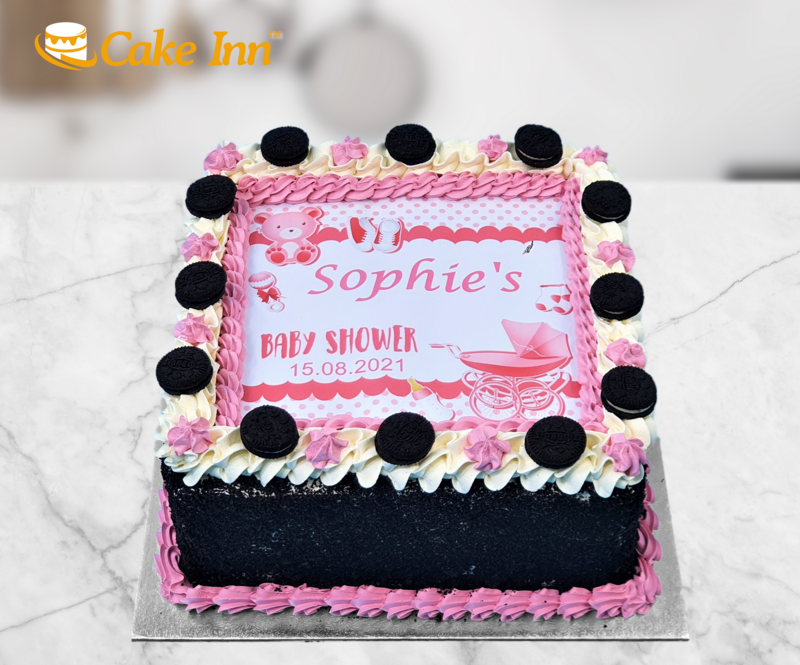 New Born Baby Shower Cake