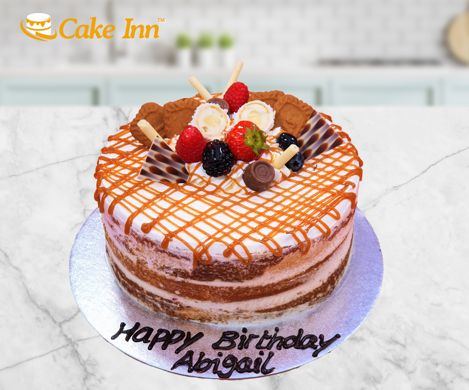 Naked Caramel Birthday Cake R53