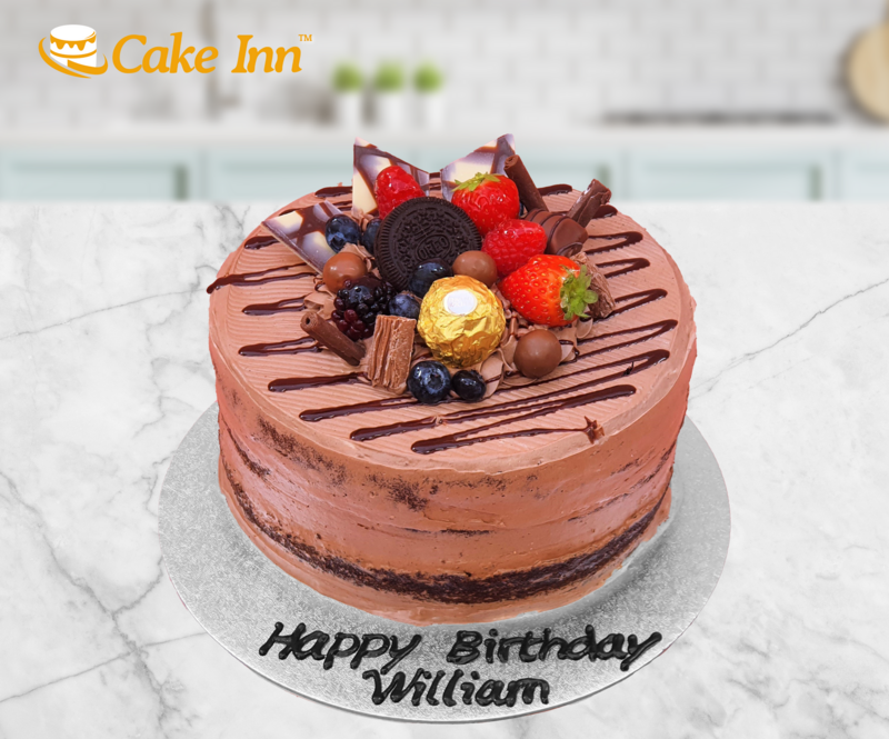 Chocolate Deluxe Naked Cake 55
