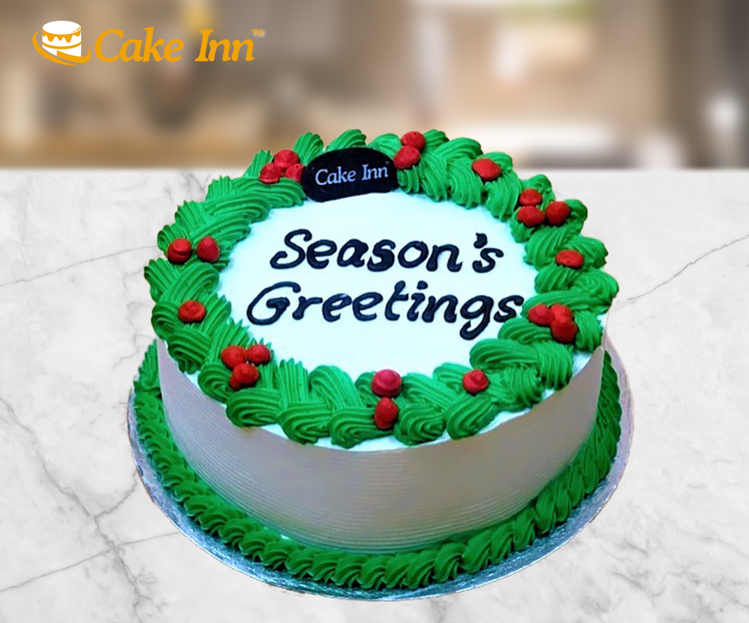 Christmas Wreath Cake