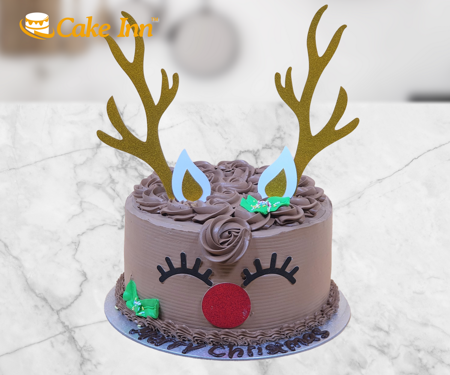 Christmas Reindeer Christmas Cake