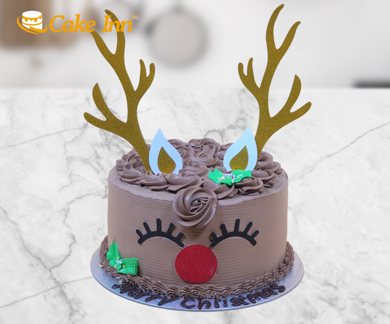 Christmas Reindeer Christmas Cake Christmas Reindeer Christmas Cake
