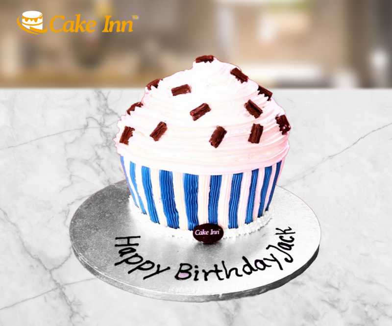 Blue Giant Cupcake