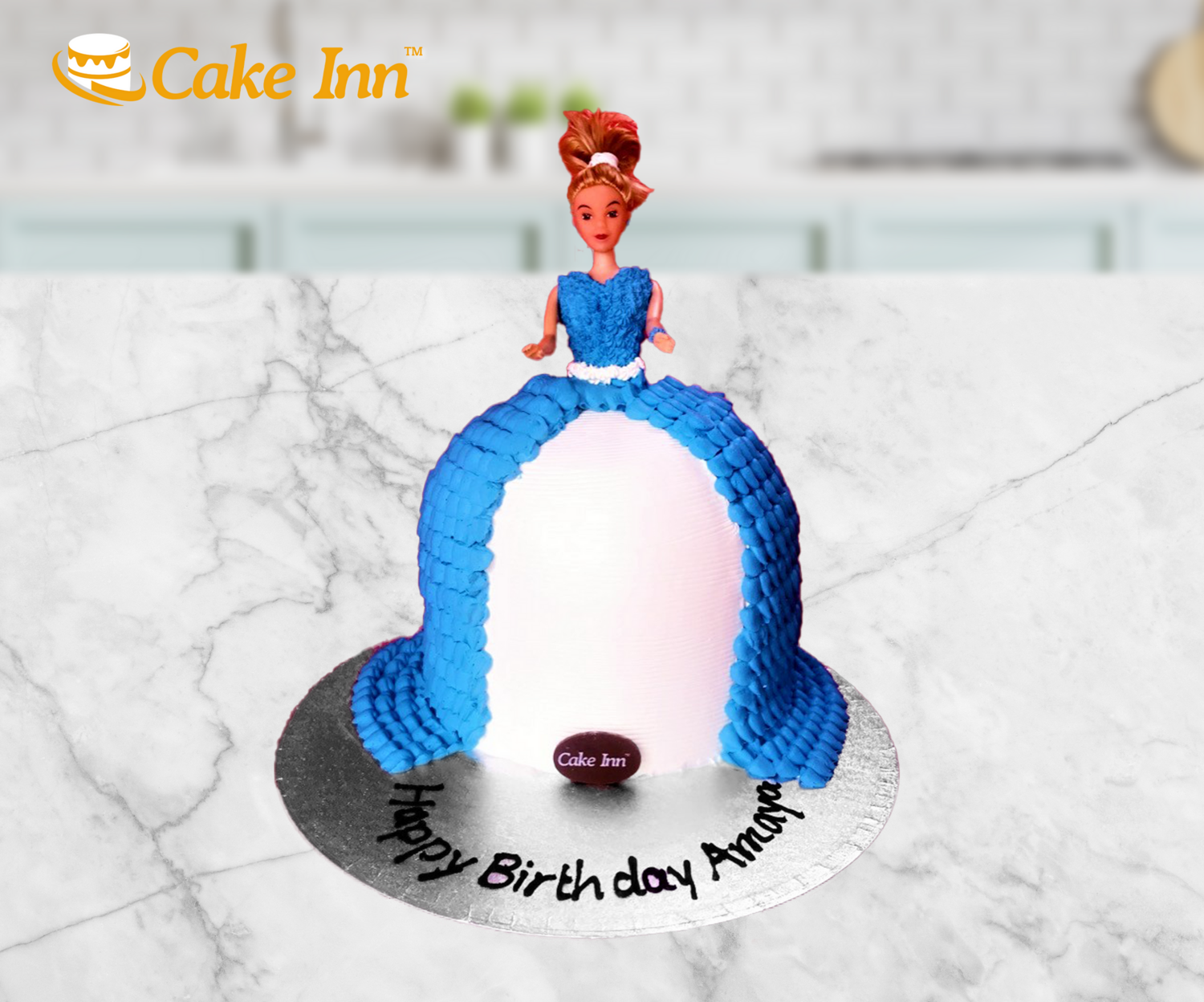 Doll Shape Birthday Cake