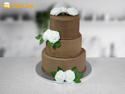 3-Tier Chocolate Deluxe Wedding Cake