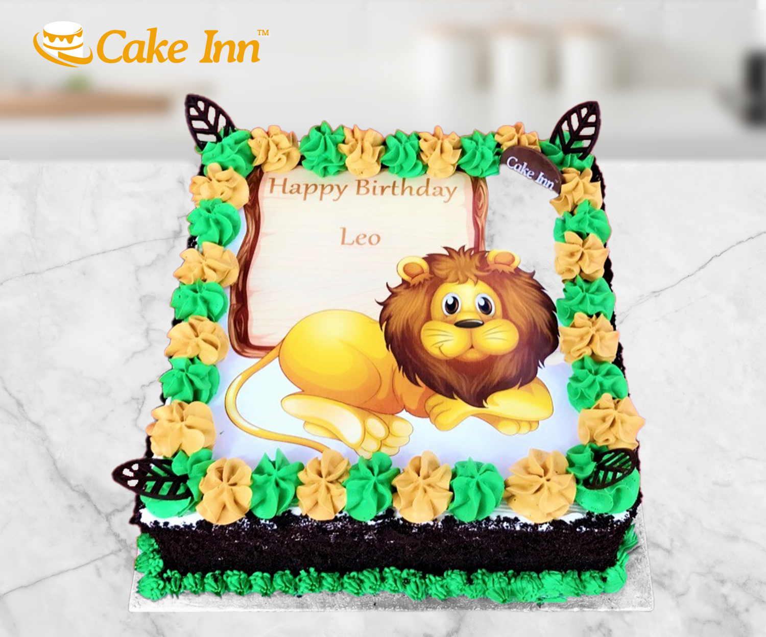 Lion Safari Theme Cake | Fresh Cream Cakes | Egg Free Cakes | Egg Less Cake  | Egg Less Cake Shop