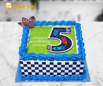 Racing Track birthday Cake