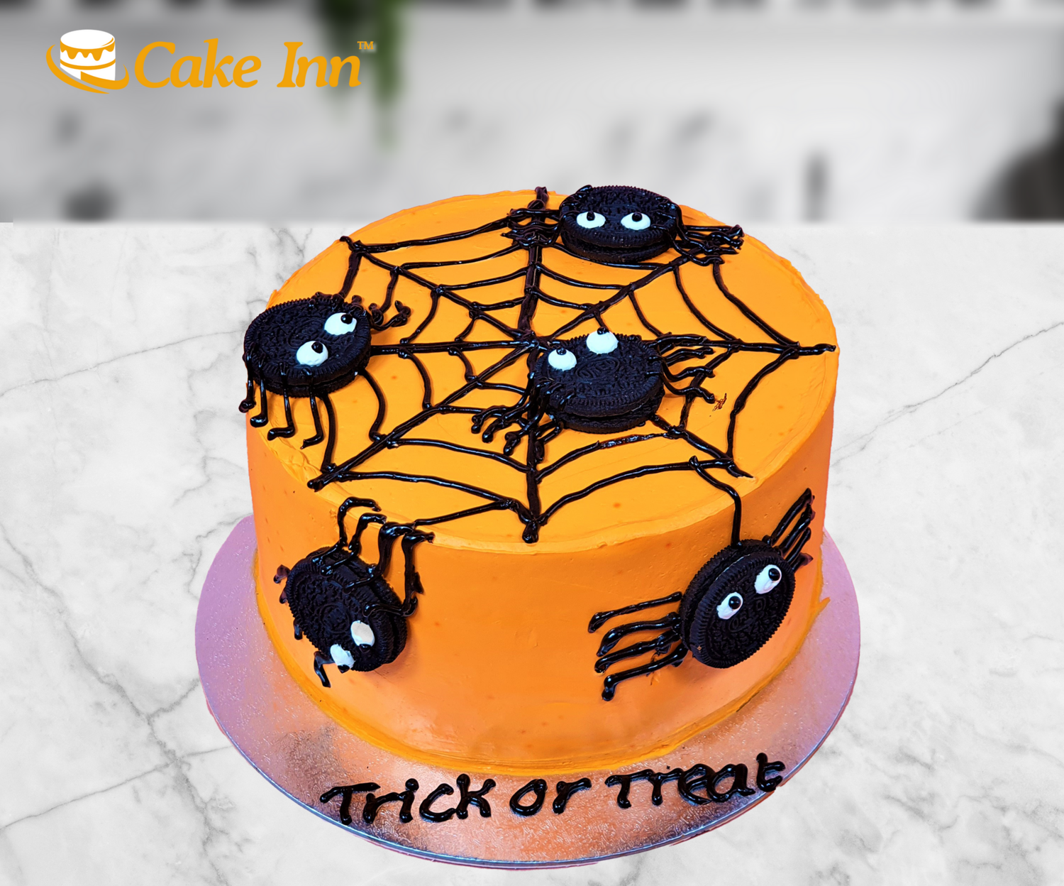 Spider Web Halloween Cake 4 R149