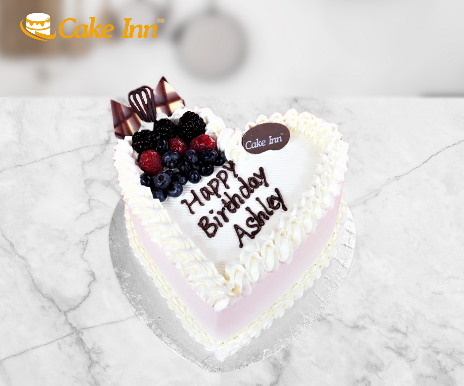 Fruit Heart Cake