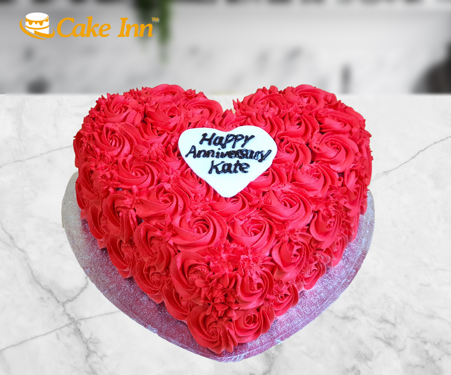 Heart Shape Cake | Buy Anniversary Cake Online | Cream Cake