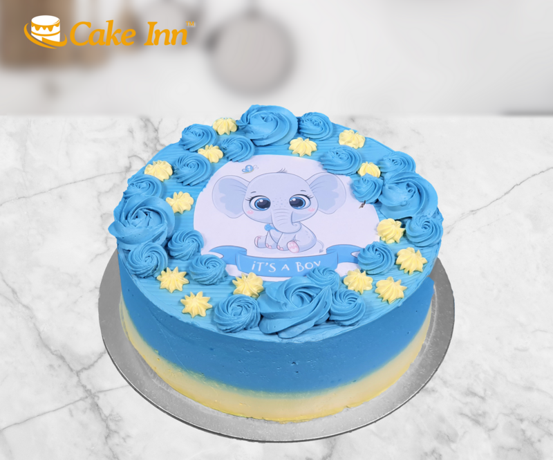 New Born Baby Shower Its A Boy Cake R153 New Born Baby Shower Its A Boy Cake R153