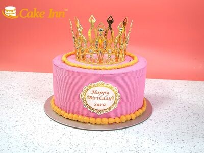 Pink Luxury Crown Cake