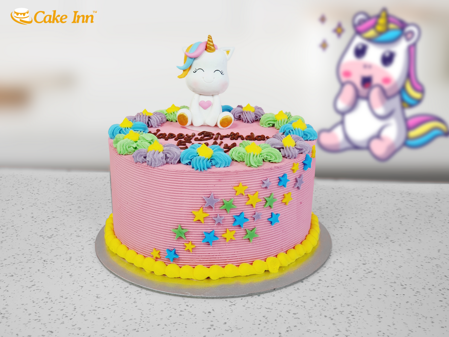Luxury Unicorn Stars Cake