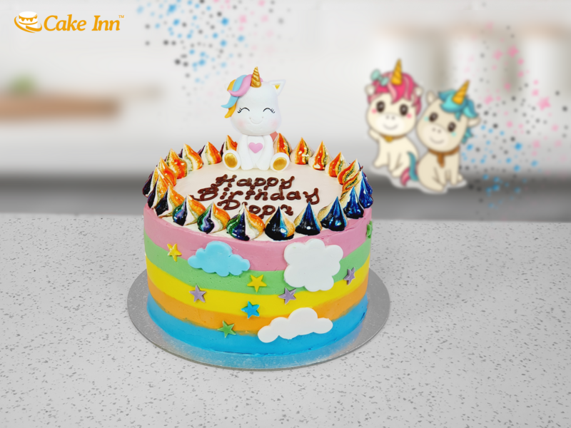 Luxury Unicorn Poops Cake