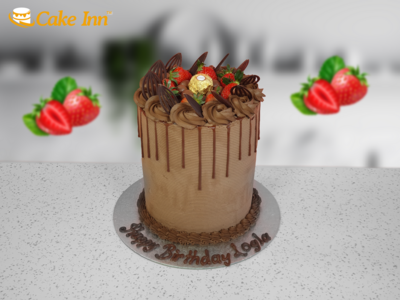 Tall 6 layers Chocolate Bespoke Dripping Cake