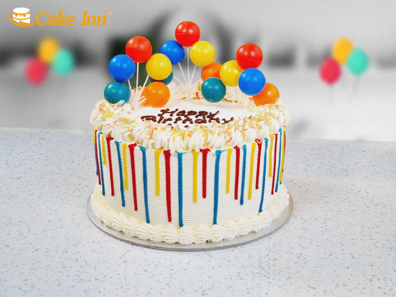Confetti Balloon Cake