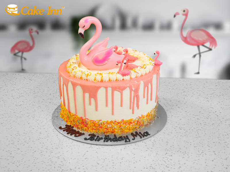 Luxury Flamingo Cake