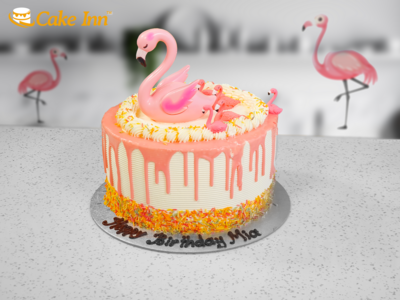 Luxury Flamingo Cake