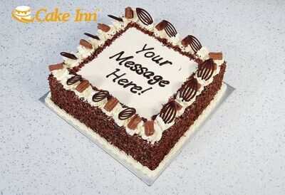 Chocolate Flake With Chocolate Sprinkles On Side Birthday Cake S203