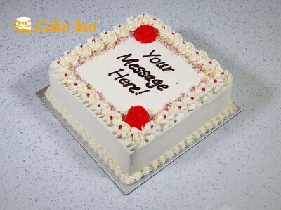 Red Flowers Birthday Cake S212