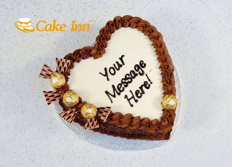 Ferrero Chocolate With Chocolate Sprinkles On Side Celebration Cake