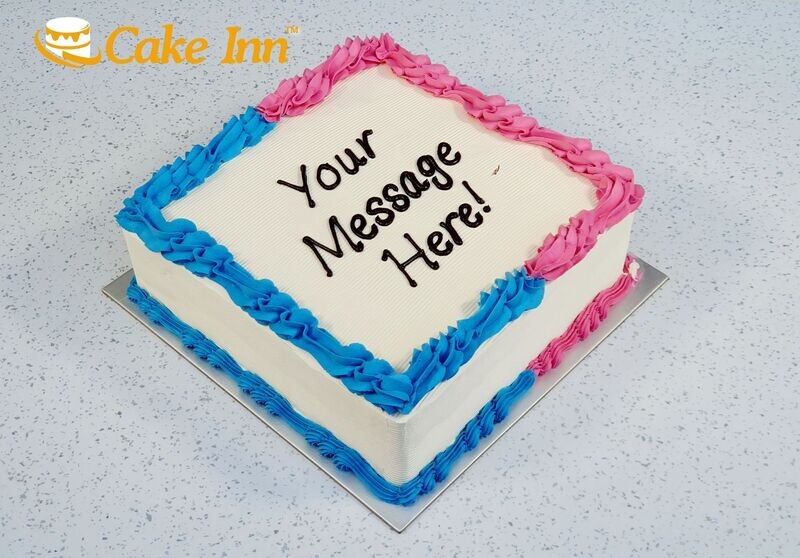 Gender Reveal Baby shower Cake S258