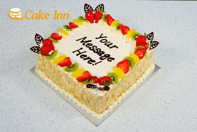 Full Fruit & Nut On Side Birthday Cake S289