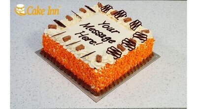 Chocolate Flake Orange Theme Cake