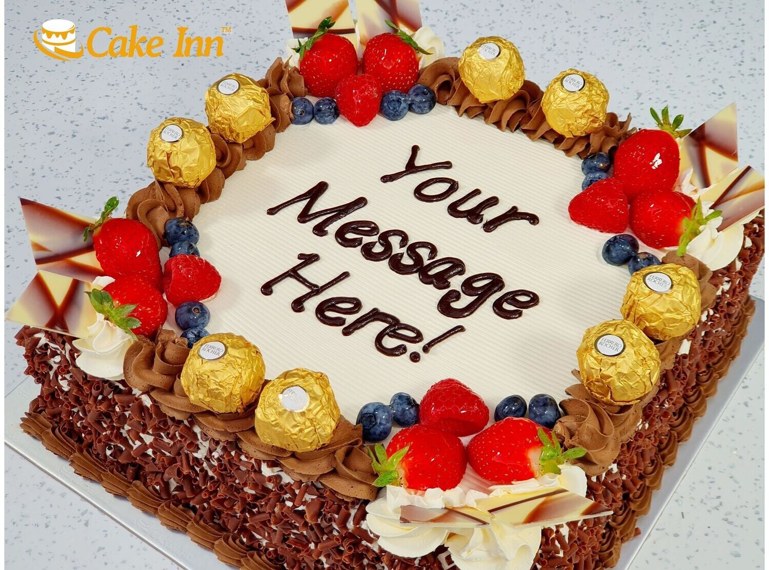 Luxury Ferrero & Mix Berries Birthday Cake S267