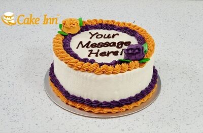 Gold & Purple Birthday Cake R73